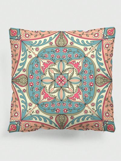 GIOIA TANG Vintage Geometric Abstract Floral & Botanical Print Plush Pillowcase For Home Decoration, Couch, Car Replacing Cushion Cover