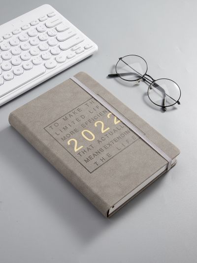 1pc 2022 Schedule Notebook With Elastic Band