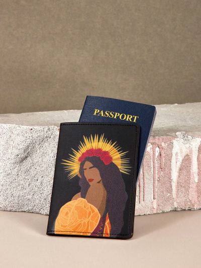 The Art of Lilee Figure Print Passport Case For Travel