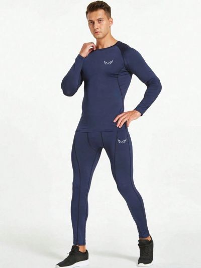 Men's Wing Pattern Skinny Track Suit