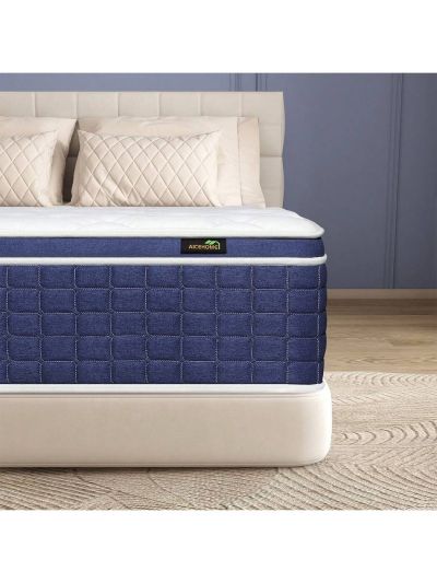 AICEHOME 14  Inch Twin Full Queen  King Mattress,Medium Firm Hybrid Mattresses In A Box