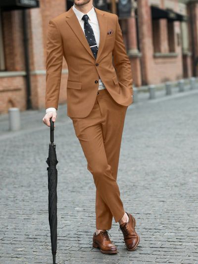 Men's Solid Color Suit