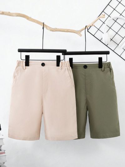 SHEIN Boys' (big) Multi-pack Casual Style Shorts