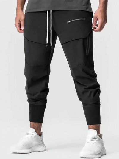 Manfinity Homme Loose Men's Drawstring Waist Pants