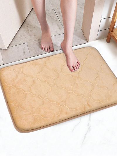 1pc Flannel Lantern Shaped Floor Mat, Soft & Absorbent & Non-slip, For Living Room, Bedroom, Bathroom, Home Use