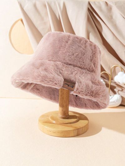 Morgan Mondays Co Autumn/Winter Label Plush Bucket Hat