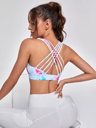 High Support Tie Dye Sports Bra