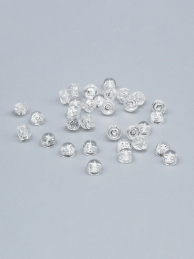 50pcs/pack Unisex Hamburger Shape Ear Plugs With Silicone & Copper Material