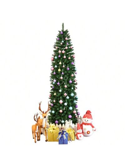 7.5ft Pointed PVC Pen Holder Christmas Tree