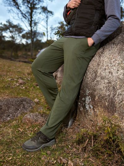 In My Nature Men's Solid Color Pocket Design Outdoor Pants