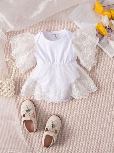 Baby Girl Embroidered Mesh Photography Clothing