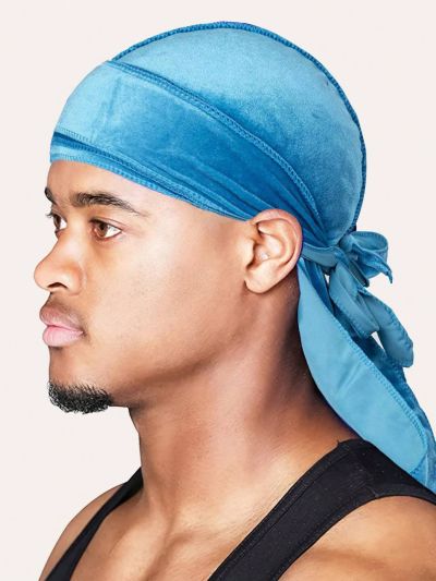 1pc Men's Velvet Durag Pirate Cap