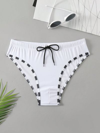 Men's Drawstring Waist Swim Trunks