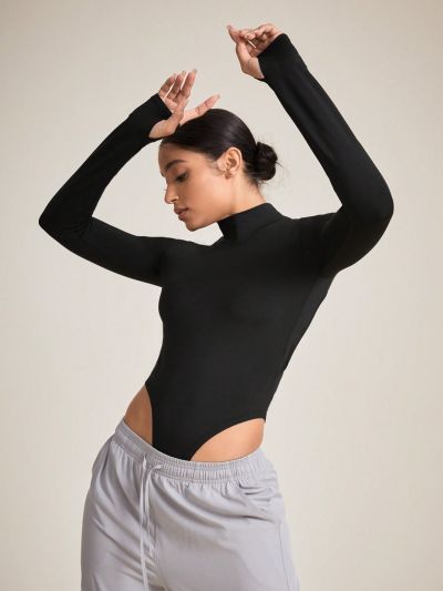 SHEIN Dance Studio Backless Sports Bodysuit