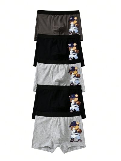 Tween Boys' Bear Printed Boxer Briefs