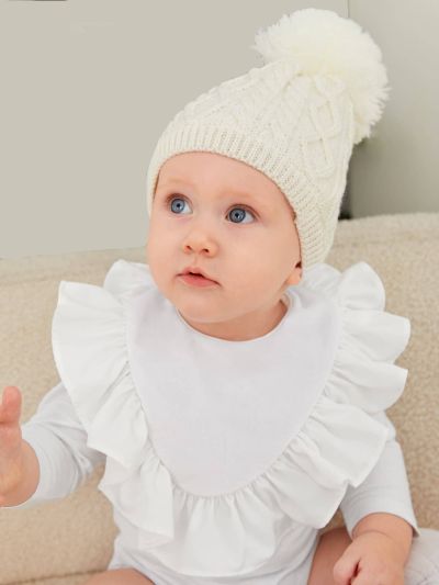 Baby Ruffle Trim Bib