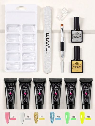 12pcs/set Nail Art Extension Tool Mixed Kit