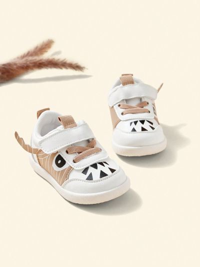 Cozy Cub Baby Boys Cartoon Graphic Hook-and-loop Fastener Strap Sneakers
