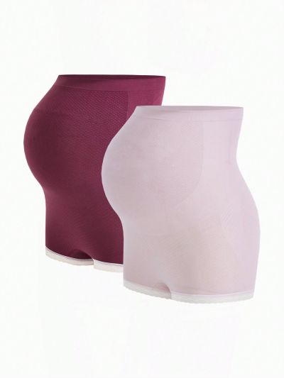 SHEIN 2pcs Pregnant Women'S Lace & Support Maternity Underwear