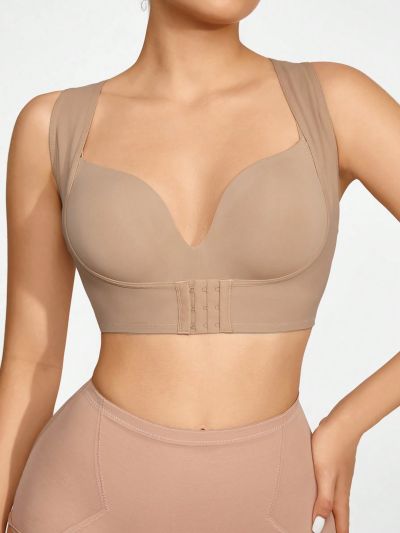 Solid Wireless Shapewear Bra