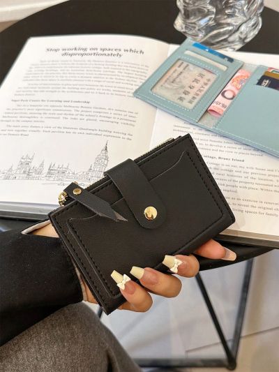 Women's Minimalist Short Wallet,Clutch Coin Purse, Lightweight Credit Card Holder