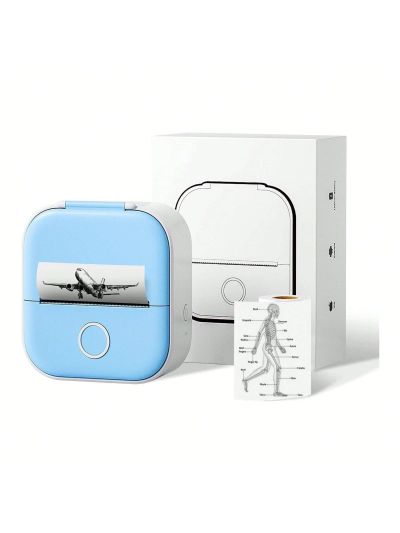 Phomemo T02 Sticker Printer - Mini Thermal Printer,  Sticker Maker Machine, Portable Bluetooth Pocket Phone Printer, for DIY Journal, Photos, Notes, Kids Gifts, Compatible with iOS & Android