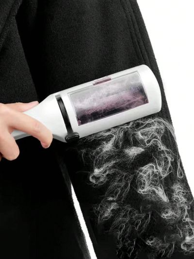 1pc Clothing Static Hair Removal Brush, Portable Lint Roller, Dry Cleaning Adhesive Hair Remover
