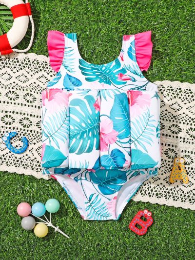 Infant Girls' Floatation Swimwear With Function