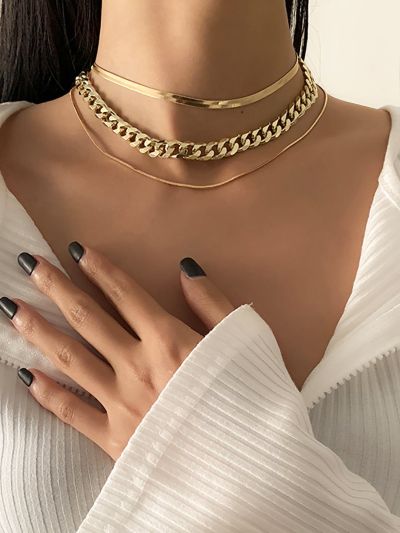 3pcs Minimalist Chain Necklace