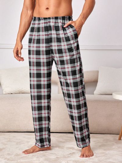 Men's Plaid Home Clothing Bottoms