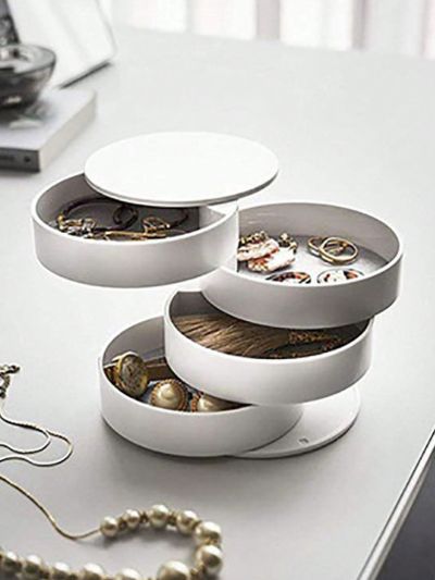 Rotating Multi-layer Dustproof Desktop Storage Box