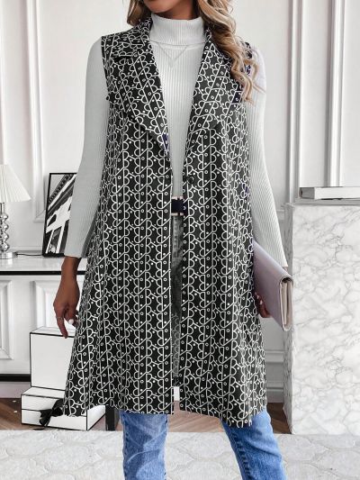 Random Printed Vest Jacket