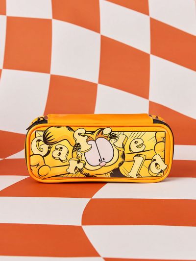 GARFIELD X SHEIN Yellow Pu Fun Pencil Case