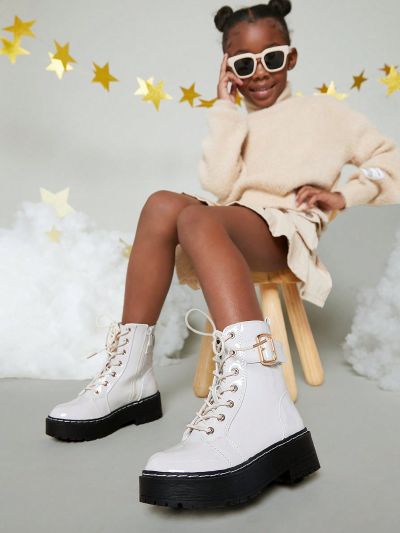 Kids' Beige Boots