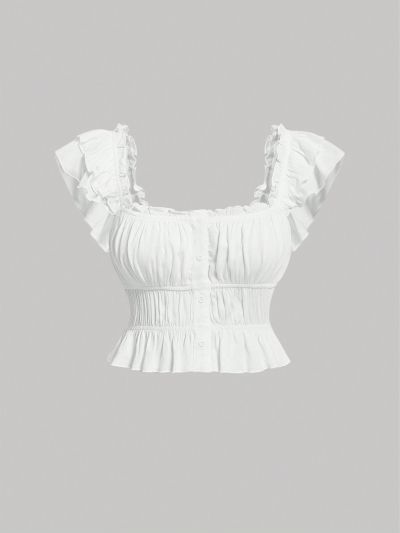 SHEIN MOD Women's Plus Size Short Solid Color Top