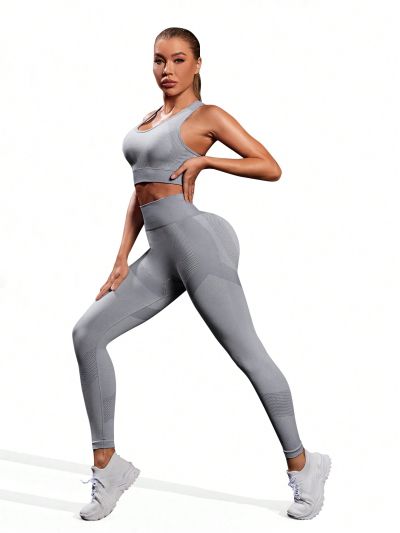 Yoga Basic Women'S Seamless Fitness Sports Suit