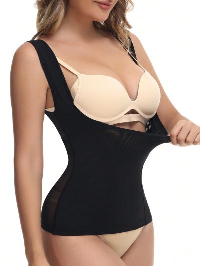 Women's Solid Color Stretch Shapewear Top