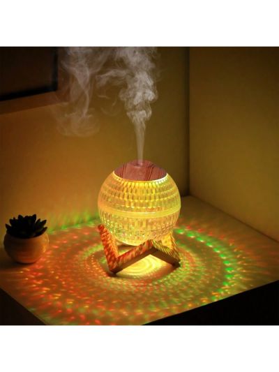 1pc Crystal Ball Humidifier With Multiple Color Lights