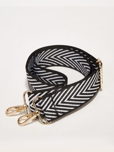 Two Tone Chevron Graphic Bag Strap