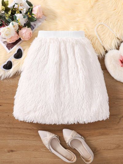 Teen Girls' Fuzzy A-line Skirt