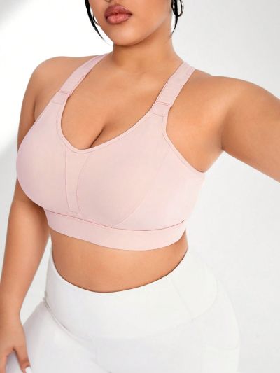 Plus Size Women's High Support Yoga Sports Bra