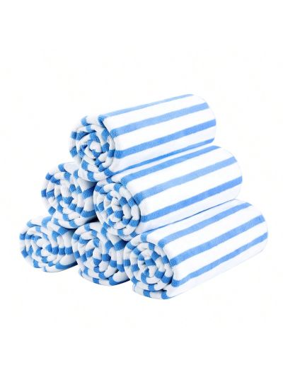 6-Pack Cabana Striped Beach Towel Bath Towel