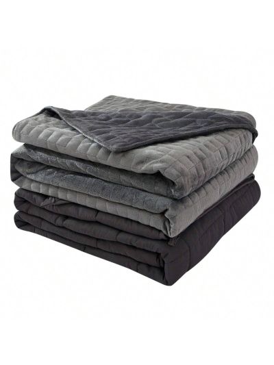 Blue 20 lbs Weighted Blanket with Duvet Cover 48"x72"