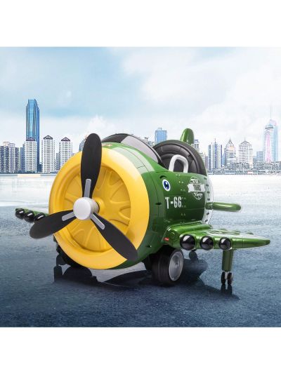 12-Volt Kids Electric Ride on Car Toy Airplane with Remote Control & USB