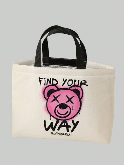 Summerdsgn Cute Printed Bear Lunch Bag