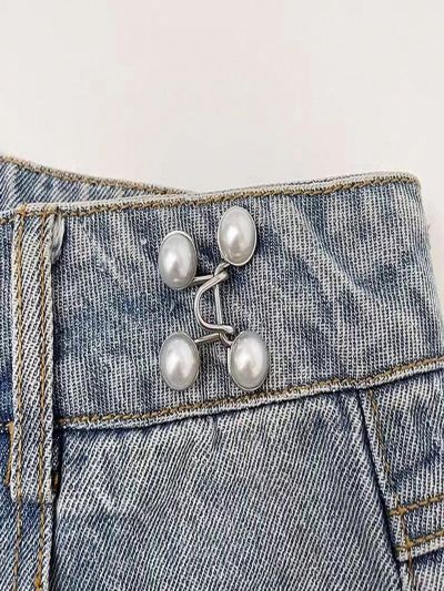 Invisible Waist Reducer And Button Brooch With Adjustable Buttonholes