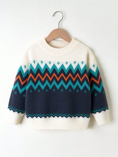 Boys' Basic Round Neck Sweater