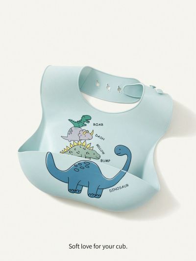 Cozy Cub 1pc Baby Cartoon Animal Waterproof Silicone Bib
