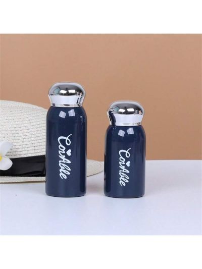 1pc Mini Cute Mirror-finished 304 Stainless Steel Insulated Cup For Girls, Creative Portable Pocket Cup
