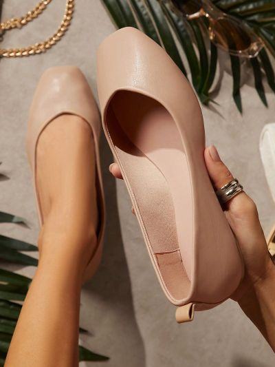 Women's Solid Color Slip-On Flat Loafers